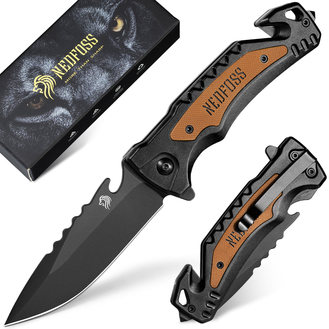 NedFoss DA169 4 in 1 Pocket Folding Knife  for Men