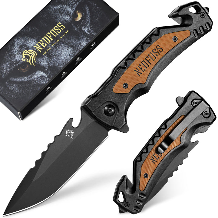 NedFoss DA169 4 in 1 Pocket Folding Knife  for Men