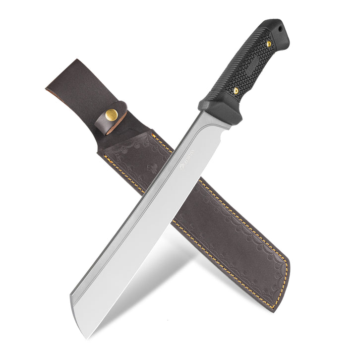 NedFoss 16" D2 Steel 0.22" Thick Blade Survival Machete with Sheath