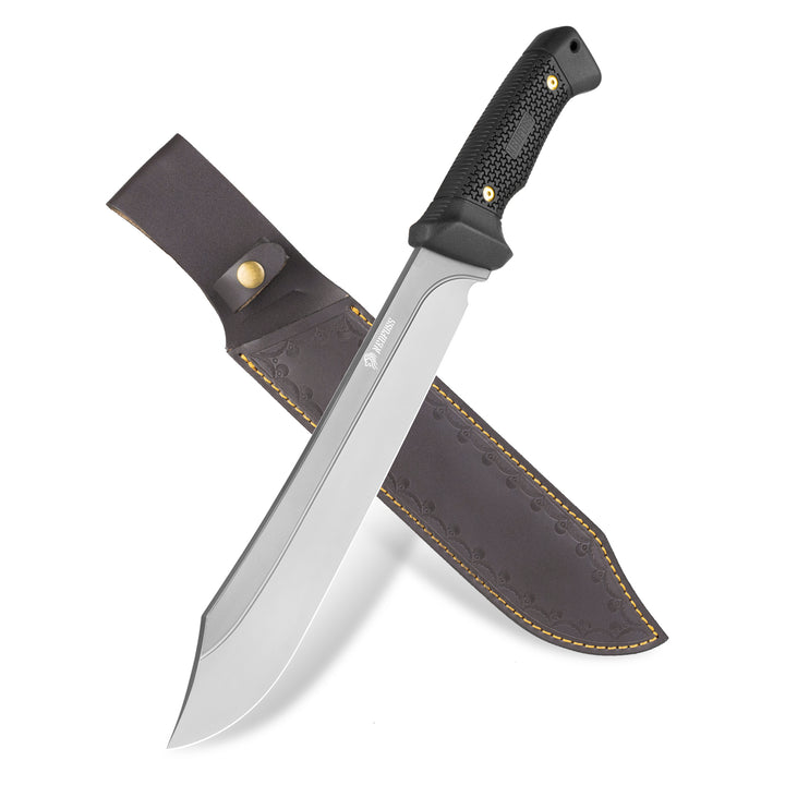 NedFoss 16" D2 Steel 0.22" Thick Blade Survival Machete with Sheath