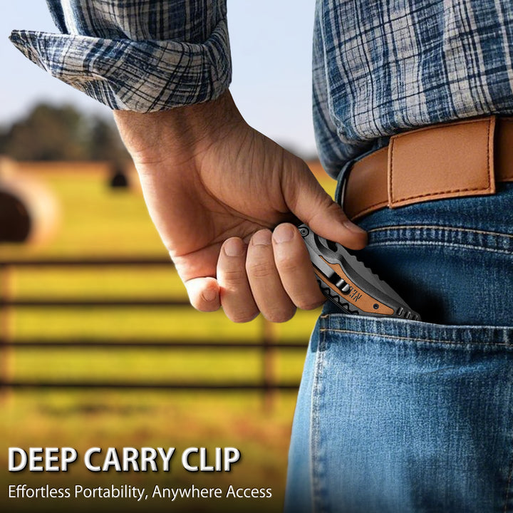 NedFoss DA169 4 in 1 Pocket Folding Knife  for Men