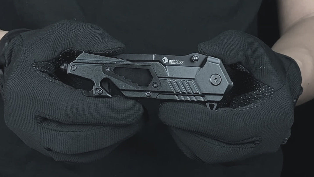 AK10 Tactical Pocket Folding Knife, 7 in 1 EDC Knife