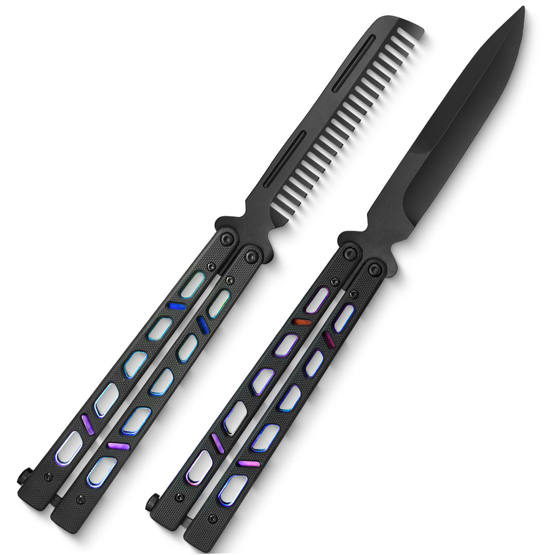 NedFoss Butterfly Knife Comb and Unsharpened Blade Balisong