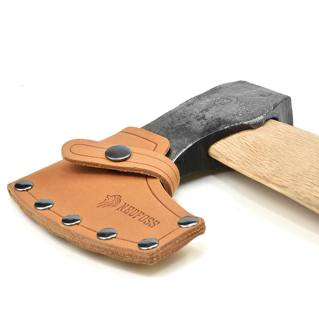 NedFoss Axe Head Sheath Handmade from Full Grain Leather - Protector Case Cover