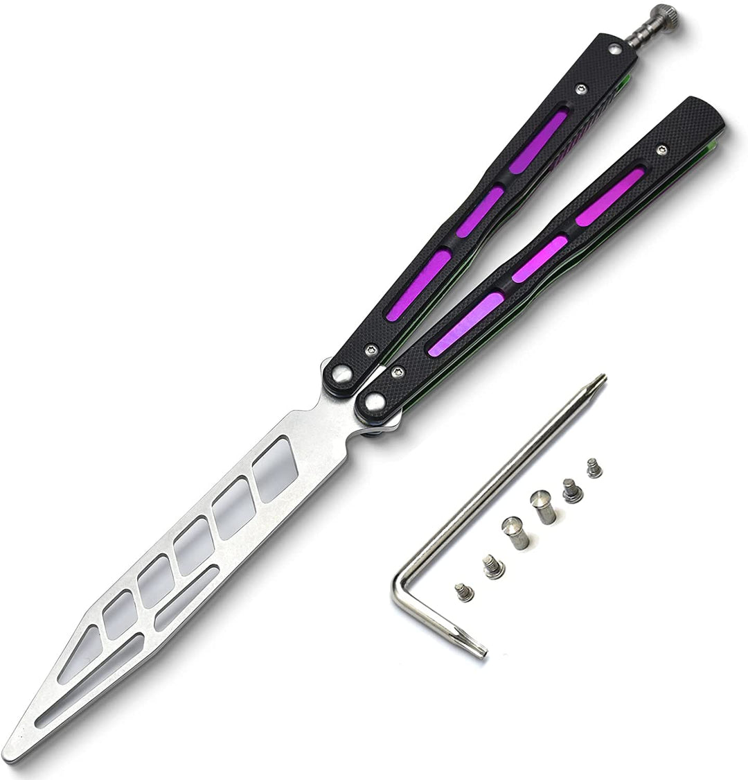 Nedfoss Butterfly Knife Trainer with G10 Handle, Practice Balisong