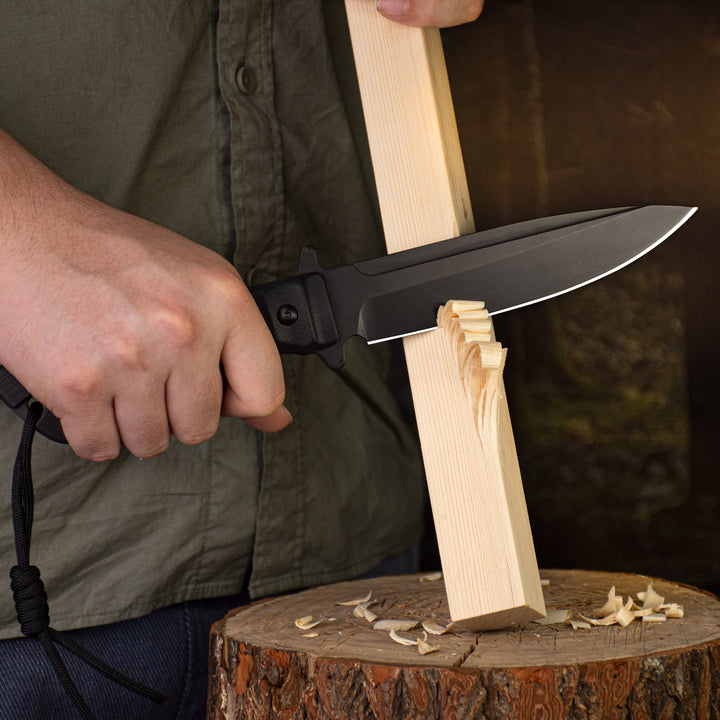 Nedfoss Phoenix 5.5" 8Cr14Mov Fixed Blade Bowie Knife with G10 Handle