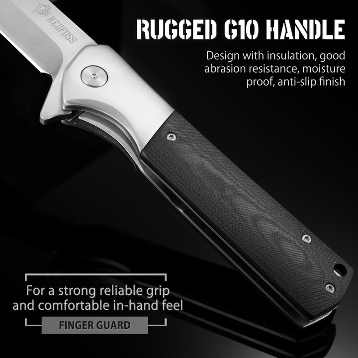Beast Pocket Knife, Large EDC Folding Knife with Liner Lock