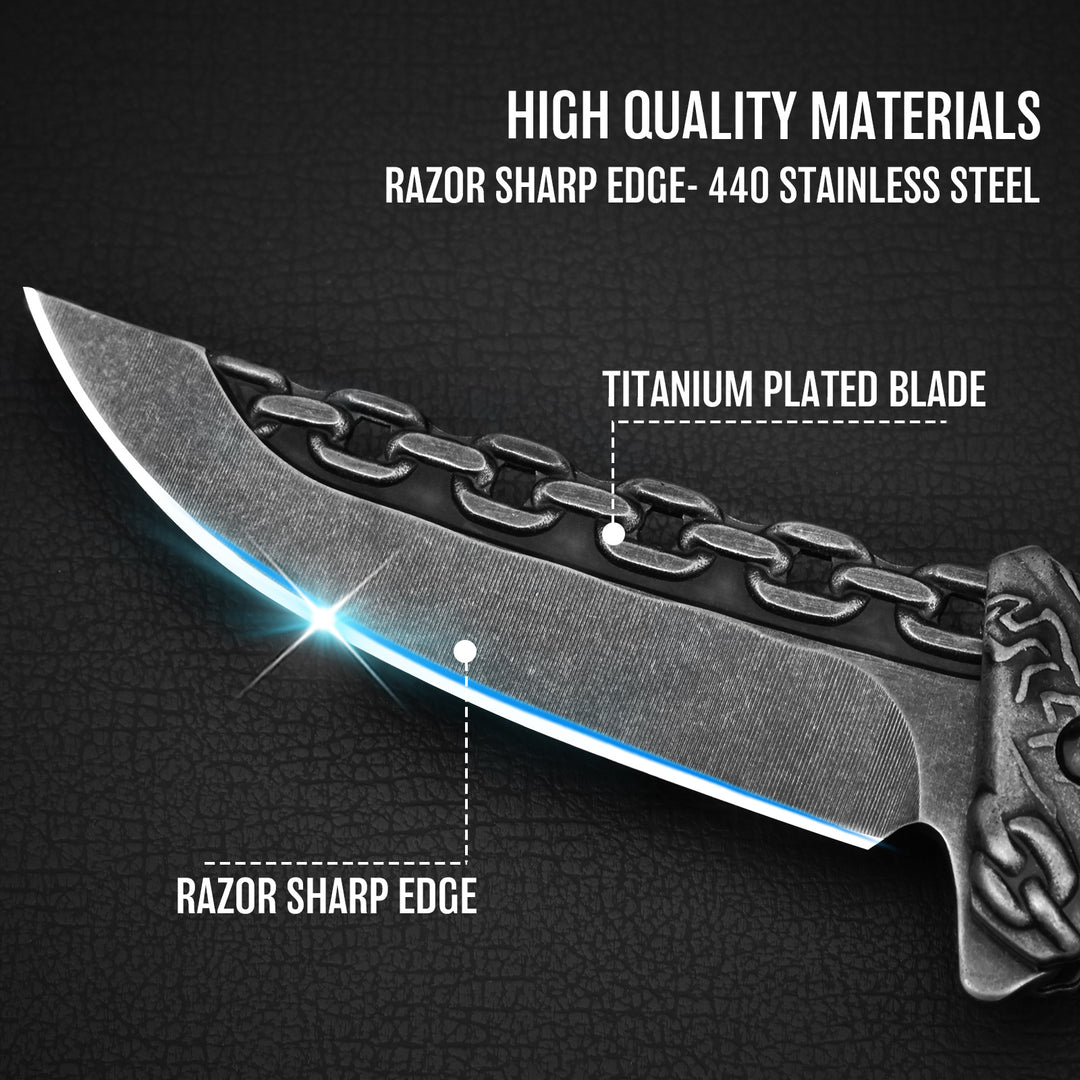 Chain Pocket Knife, Spring-assisted Folding Knife,  EDC Knife