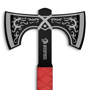 Nedfoss Dragon Throwing Axes and Throwing Knives Pack of 6, Durable TPR Rubber Handle