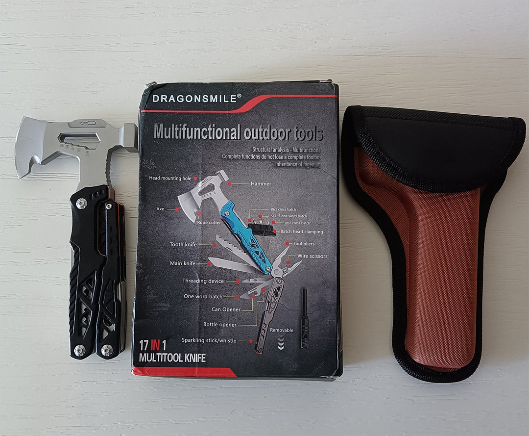 DRAGONSMILE 17-in-1 Multifunctional Outdoor Tool