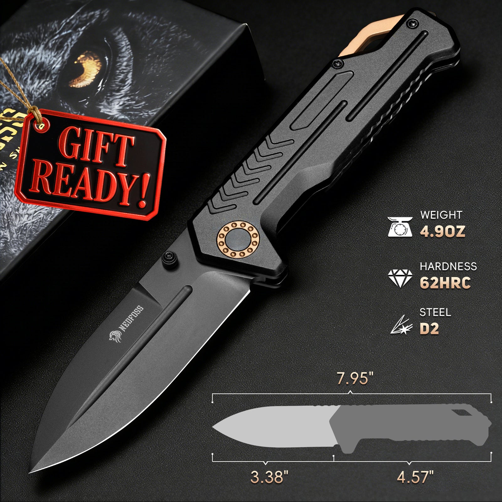 DIVISER MESSER ビッグクローラーベイトプロト John Gray Slitter V2 Titanium Frame Lock Folder 4.0