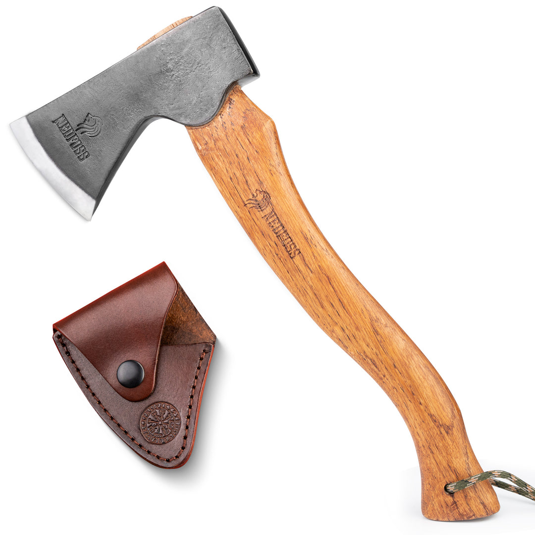 NedFoss Axe Sharpener Tool with Genuine Leather Sheath – NEDFOSS