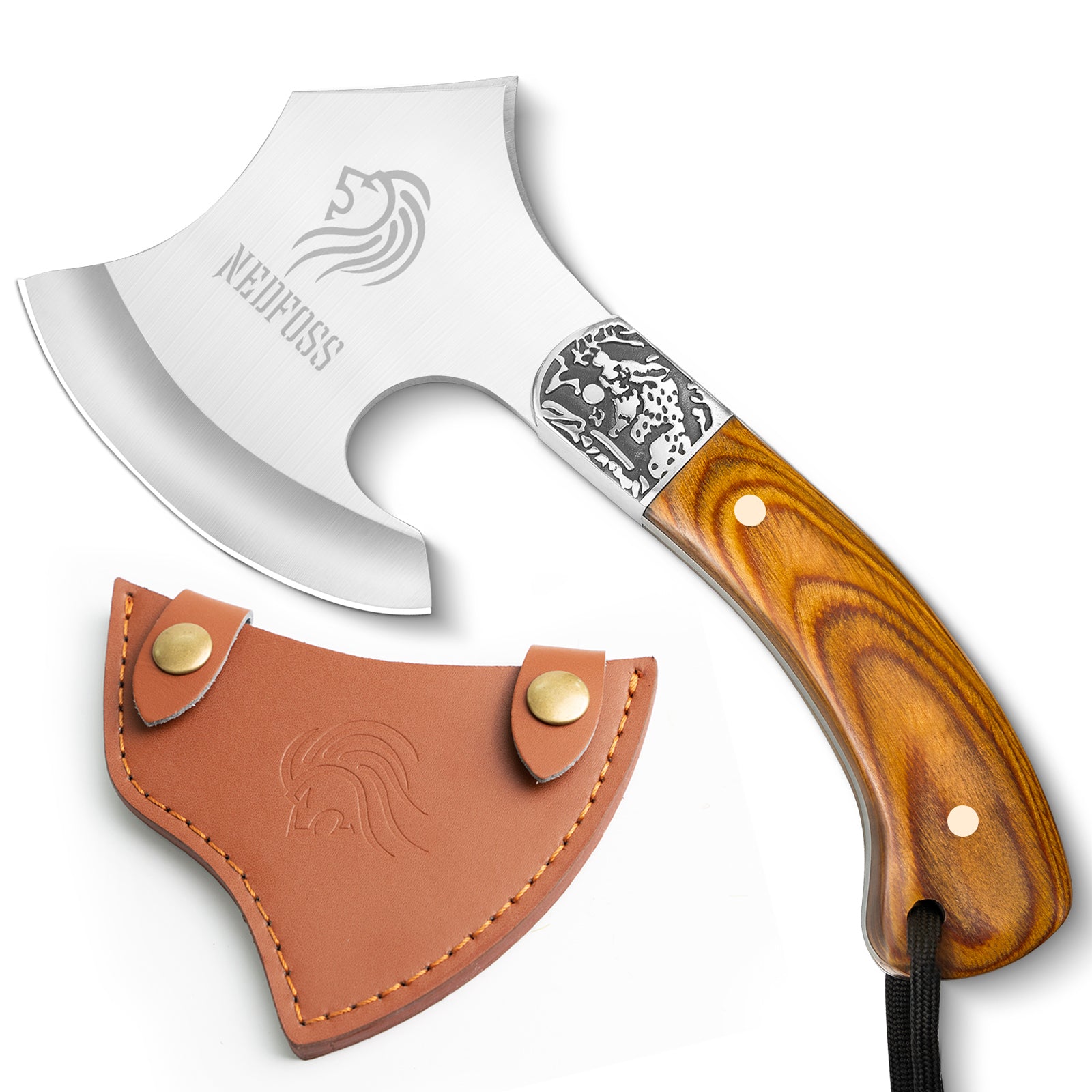 Nedfoss Warthog Camping Hatchet Axe,Full Tang Small Axe Camp