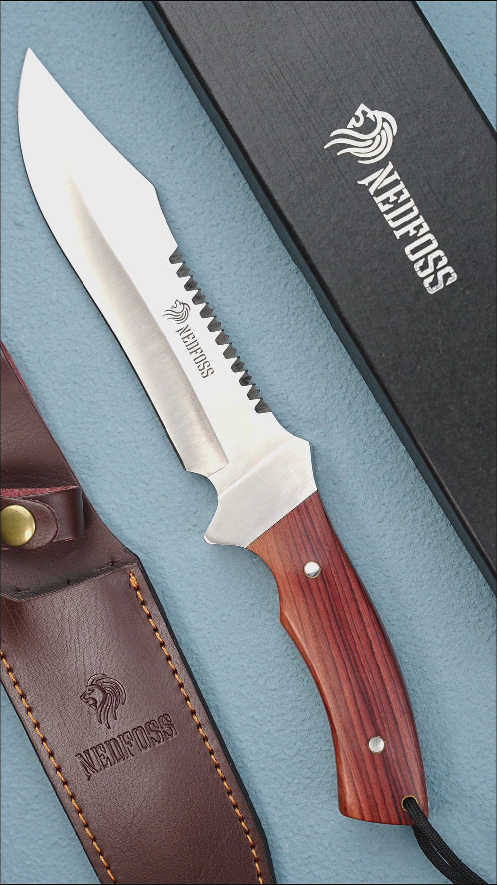 NedFoss Jungle-King  Full tang Fixed Blade Bowie Knife