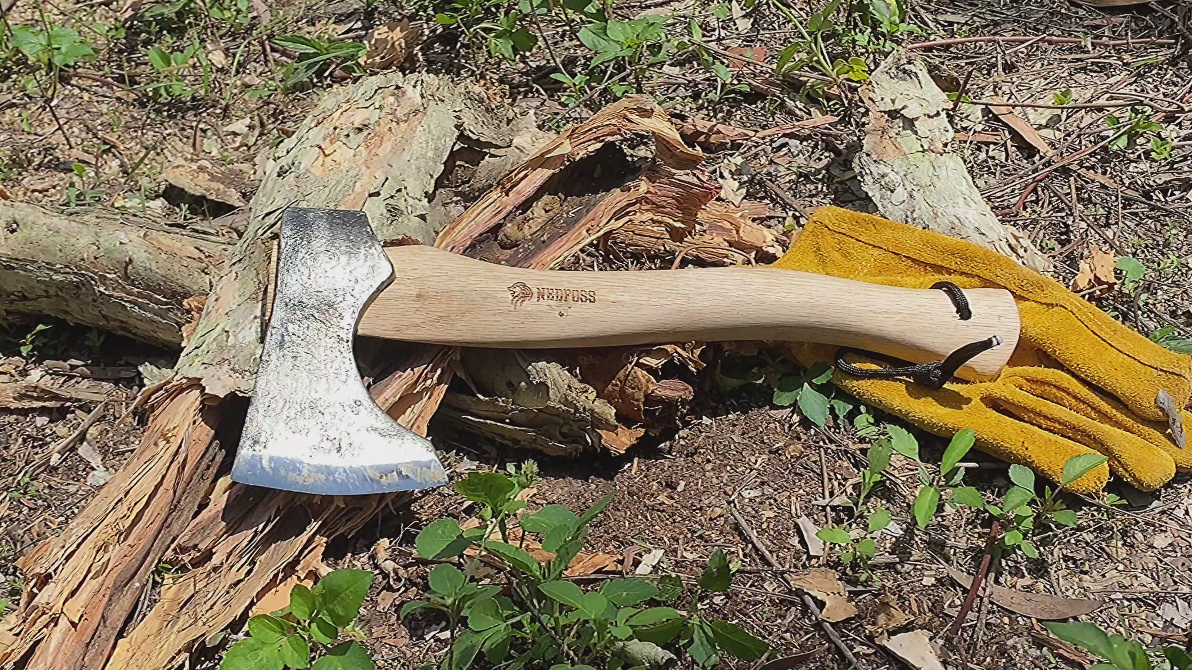 NedFoss Hippo Outdoor Hatchet with Wooden Handle – NedFoss Knife