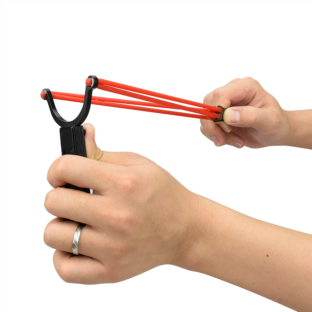 Nedfoss Pocket Knife with Slingshot and Glass Breaker, Tanto Blade