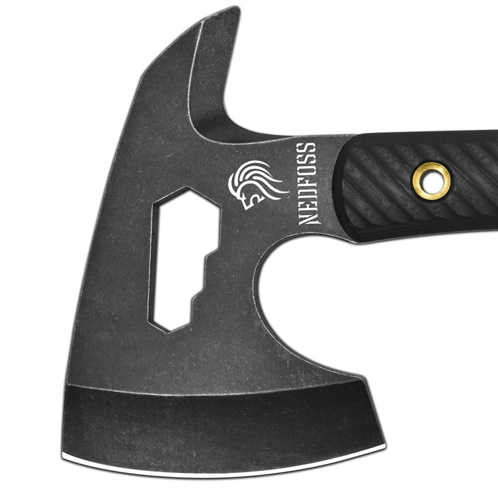 Nedfoss Bison Survival Axe, Tactical Axe  Multifunctional Pack Hatchet