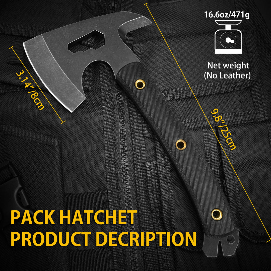 Bison Survival Axe Tactical Axe  Multifunctional Pack Hatchet