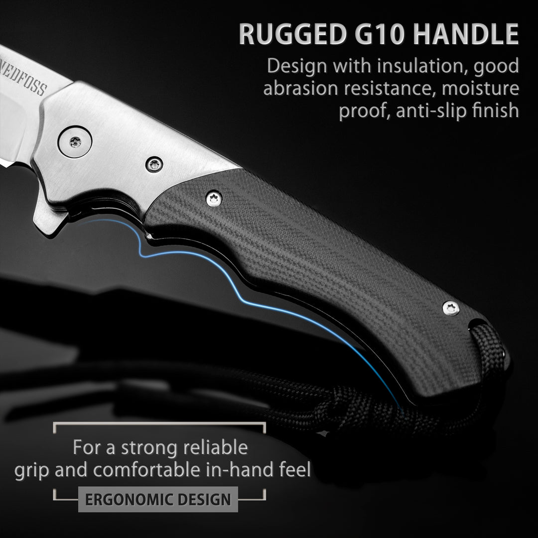  Pocket Knife for Men, Folding Knife with Clip, EDC Pocket Knives  with Flipper Open and Liner Lock, Sharp Tactical Knife for Outdoor Survival  Camping Hunting Fishing, Cool Knifes for Dad, Mens